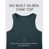 imageCRZ YOGA Butterluxe High Neck Tank Tops for Women  Yoga Workout Athletic Gym Camisole Racerback Sleeveless ShirtsForest Dark Green