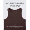 imageCRZ YOGA Butterluxe High Neck Tank Tops for Women  Yoga Workout Athletic Gym Camisole Racerback Sleeveless ShirtsHot Fudge Brown