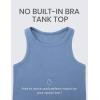imageCRZ YOGA Butterluxe High Neck Tank Tops for Women  Yoga Workout Athletic Gym Camisole Racerback Sleeveless ShirtsOasis Blue