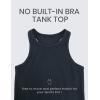 imageCRZ YOGA Butterluxe High Neck Tank Tops for Women  Yoga Workout Athletic Gym Camisole Racerback Sleeveless ShirtsTrue Navy
