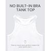 imageCRZ YOGA Butterluxe High Neck Tank Tops for Women  Yoga Workout Athletic Gym Camisole Racerback Sleeveless ShirtsWhite