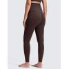 imageCRZ YOGA Butterluxe Maternity Leggings 28quot  Over The Belly Workout Activewear Yoga Womens Pregnancy Pants Buttery SoftHot Fudge Brown