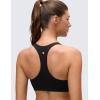 imageCRZ YOGA Butterluxe Racerback Sports Bras for Women  V Neck Supportive Padded Wireless Athletic Yoga Crop TopBlack
