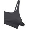 imageCRZ YOGA Butterluxe Square Neck Sports Bras for Women  Spaghetti Strap Yoga Wireless Low Coverage Padded Cami Crop TopMysterious Grey