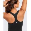 imageCRZ YOGA Butterluxe Workout Racerback Tank Tops for Women  Padded Athletic Spandex Yoga Shirts with Built in BraBlack