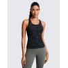 imageCRZ YOGA Butterluxe Workout Racerback Tank Tops for Women  Padded Athletic Spandex Yoga Shirts with Built in BraDark Grey Camouflage 2