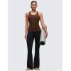 imageCRZ YOGA Butterluxe Workout Racerback Tank Tops for Women  Padded Athletic Spandex Yoga Shirts with Built in BraLava Brown