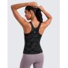 imageCRZ YOGA Butterluxe Workout Tank Tops for Women  Racerback Padded High Neck Yoga Athletic Shirt with Built in BraDark Grey Camouflage 2