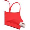 imageCRZ YOGA Butterluxe Y Back Sports Bras for Women  Padded Racerback Low Impact Spaghetti Thin Strap Workout Yoga TopDeep Red