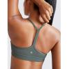 imageCRZ YOGA Butterluxe Y Back Sports Bras for Women  Padded Racerback Low Impact Spaghetti Thin Strap Workout Yoga TopGrey Sage