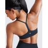 imageCRZ YOGA Butterluxe Y Back Sports Bras for Women  Padded Racerback Low Impact Spaghetti Thin Strap Workout Yoga TopTrue Navy