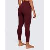 imageCRZ YOGA Butterluxe Yoga Leggings 25quot  High Waisted Buttery Soft Womens Workout Lounge PantsRed Merlot