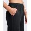 imageCRZ YOGA Girls SoftAura Wide Leg Casual Sweatpants with Pockets  Lounge High Waist Pants Drawstring Kids TeenBlack