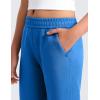imageCRZ YOGA Girls SoftAura Wide Leg Casual Sweatpants with Pockets  Lounge High Waist Pants Drawstring Kids TeenSparkle Blue