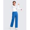 imageCRZ YOGA Girls SoftAura Wide Leg Casual Sweatpants with Pockets  Lounge High Waist Pants Drawstring Kids TeenSparkle Blue