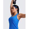 imageCRZ YOGA Seamless Racerback Tank Tops for Women  Gym Workout Athletic Running Sleeveless Shirts Breathable Scoop NeckSparkle Blue
