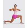 imageCRZ YOGA Seamless Racerback Tank Tops for Women  Gym Workout Athletic Running Sleeveless Shirts Breathable Scoop NeckStrawberry Pink