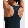 imageCRZ YOGA Seamless Racerback Tank Tops for Women  Gym Workout Athletic Running Sleeveless Shirts Breathable Scoop NeckTrue Navy