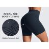 imageCRZ YOGA Secretsculpt Butterlift Biker Shorts 6quot No Front Seam High Waist Womens Workout Gym Booty Scrunch ButtTrue Navy