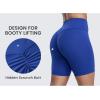 imageCRZ YOGA Secretsculpt Butterlift Biker Shorts 6quot No Front Seam High Waist Womens Workout Gym Booty Scrunch ButtWaves Blue