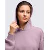 imageCRZ YOGA SoftAura Cropped Hoodies for Women  Long Sleeve Pullover Basic Workout Casual Hooded SweatshirtsLight Lavender