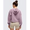 imageCRZ YOGA SoftAura Cropped Hoodies for Women  Long Sleeve Pullover Basic Workout Casual Hooded SweatshirtsLight Lavender