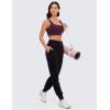 imageCRZ YOGA Womens Butterluxe U Neck Sports Bra H203Deep Purple