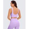 imageCRZ YOGA Womens Butterluxe U Neck Sports Bra H203Elfin Purple