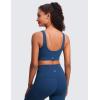 imageCRZ YOGA Womens Butterluxe U Neck Sports Bra H203French Navy