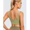 imageCRZ YOGA Womens Butterluxe U Neck Sports Bra H203Moss Green