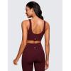 imageCRZ YOGA Womens Butterluxe U Neck Sports Bra H203Red Merlot