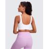 imageCRZ YOGA Womens Butterluxe U Neck Sports Bra H203White
