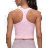 imageCRZ YOGA Butterluxe Crop Yoga Tank Tops for Women  Workout Athletic Casual Tight Scoop Neck Racerback Sleeveless ShirtsPink Peony