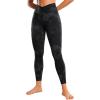 imageCRZ YOGA Butterluxe Crossover Waist Leggings 25quot  V Crossover High Waisted Gym Workout Yoga WomensBlack Tie Dye Flowers