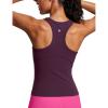 imageCRZ YOGA Butterluxe High Neck Tank Tops for Women  Yoga Workout Athletic Gym Camisole Racerback Sleeveless ShirtsDeep Purple