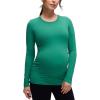 imageCRZ YOGA Butterluxe Maternity Crewneck Long Sleeve Shirts  Athletic Yoga Casual Pregnancy Womens Tee Tops Basic Layer SoftCascadia Green