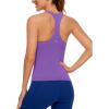 imageCRZ YOGA Butterluxe Workout Racerback Tank Tops for Women  Padded Athletic Spandex Yoga Shirts with Built in BraRoyal Lilac