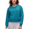 imageCRZ YOGA SoftAura Pullover Sweatshirt for Women  Crewneck Workout Casual Basic Fall Sweat ShirtsHawaiian Blue