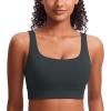 imageCRZ YOGA Womens Butterluxe U Neck Sports Bra H203Melanite
