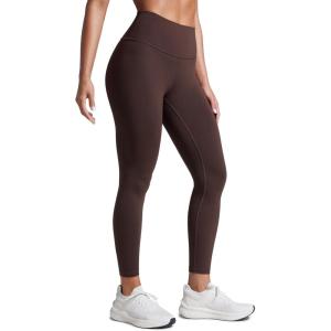 imageCRZ YOGA Butterbreeze Workout Leggings 25  High Waisted Athletic Gym Running Womens Yoga Pants Tummy ControlHot Fudge Brown
