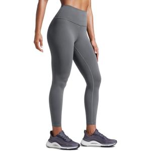 imageCRZ YOGA Butterbreeze Workout Leggings 25  High Waisted Athletic Gym Running Womens Yoga Pants Tummy ControlLava Smoke Grey