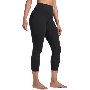 imageCRZ YOGA Butterlift Capris Workout Leggings 23quot  High Waisted Workout Pilates Crop Gym Athletic Womens Yoga PantsBlack