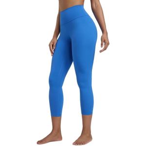 imageCRZ YOGA Butterlift Capris Workout Leggings 23quot  High Waisted Workout Pilates Crop Gym Athletic Womens Yoga PantsSparkle Blue