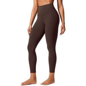 imageCRZ YOGA Butterlift Workout Leggings 25quot  High Waisted Pilates Gym Athletic Womens Yoga Pants Buttery SoftHot Fudge Brown