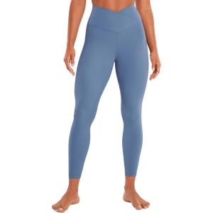 imageCRZ YOGA Butterluxe Crossover Waist Leggings 25quot  V Crossover High Waisted Gym Workout Yoga WomensOasis Blue