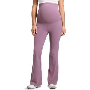 imageCRZ YOGA Butterluxe Maternity Flare Leggings Pockets 31  Workout Yoga Bootcut Pregnancy Womens Pants Over The BellyLight Lavender