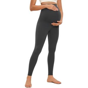 imageCRZ YOGA Butterluxe Maternity Leggings 28quot  Over The Belly Workout Activewear Yoga Womens Pregnancy Pants Buttery SoftMysterious Grey