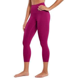 imageCRZ YOGA Butterluxe Yoga Capris Leggings 23  High Waisted Buttery Soft Workout Womens Lounge PantsMagenta Purple