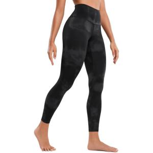 imageCRZ YOGA Butterluxe Yoga Leggings 25quot  High Waisted Buttery Soft Womens Workout Lounge PantsBlack Tie Dye Flowers