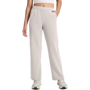 imageCRZ YOGA Girls SoftAura Wide Leg Casual Sweatpants with Pockets  Lounge High Waist Pants Drawstring Kids TeenMilky White
